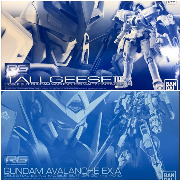 新品未開封 RG 1/144 トールギスIII RG 1/144 ガンダムアヴァランチエクシアダッシュ