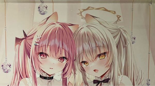 やたぬき圭 curiocity 天使と悪魔等身大タペストリー C101 コミケ コミックマーケット