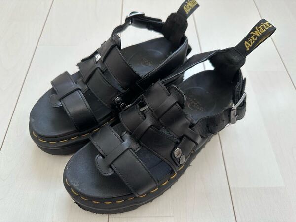 ★送料無料 Dr.Martens ドクターマーチン サンダル UK4/BLK