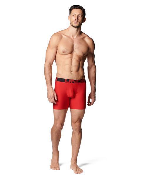 送料無料! 新品未使用 タグ付き UNDER ARMOUR アンダーアーマー パンツ UAテック 6インチ アンダーウェア 赤&黒 (2枚セット)Mサイズ