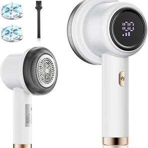 毛玉取り器 けだまとり 電動毛玉クリーナー 毛玉カッター USB充電 ホワイト