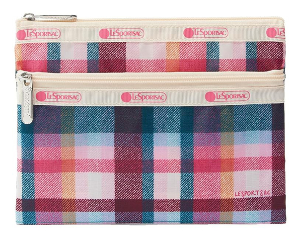 LEE リー 2024年 10月号 【付録】 LeSportsac × 集英社 優しげチェック柄ポーチ