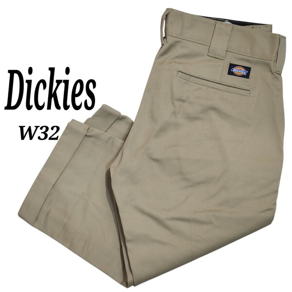 Dickies ディッキーズ ワークパンツ チノパン 7分丈 ロールアップパンツ W 32 オーバーサイズ ビッグシルエット 90s