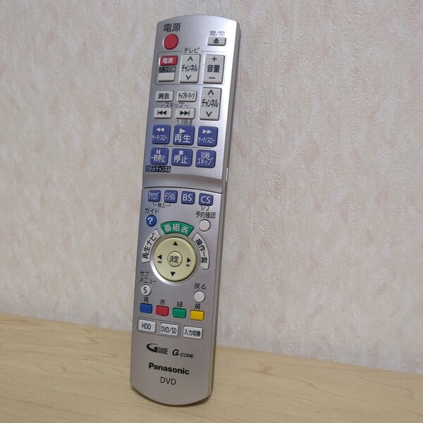 送料無料即決 パナソニック DVDレコーダー用リモコン N2QAYB000186 動作確認済 Panasonic