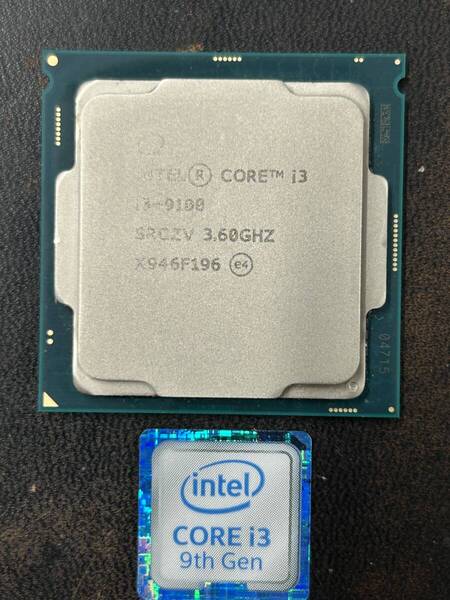 #4 intel CPU 第9世代 Core i3 9100 3.60GHz LGA1151 ■動作確認品 ■送料無料