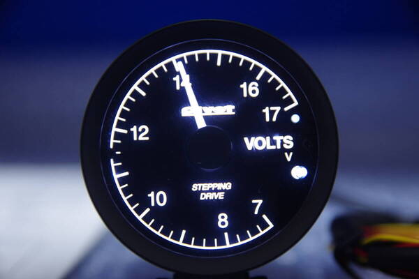 PIVOT 52mm 電圧計 GT GAUGE-52 GSV-5 メーター 作動OK Volt Meter 52パイ GTゲージ 送料無料