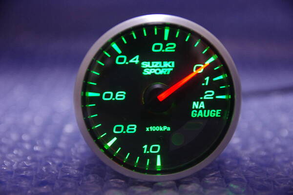 希少 スズキスポーツ リンク メーター 60mm インマニ計 ブラック Defi SUZUKI SPORT バキューム計 NAゲージ 追加メーター ドライブマスター