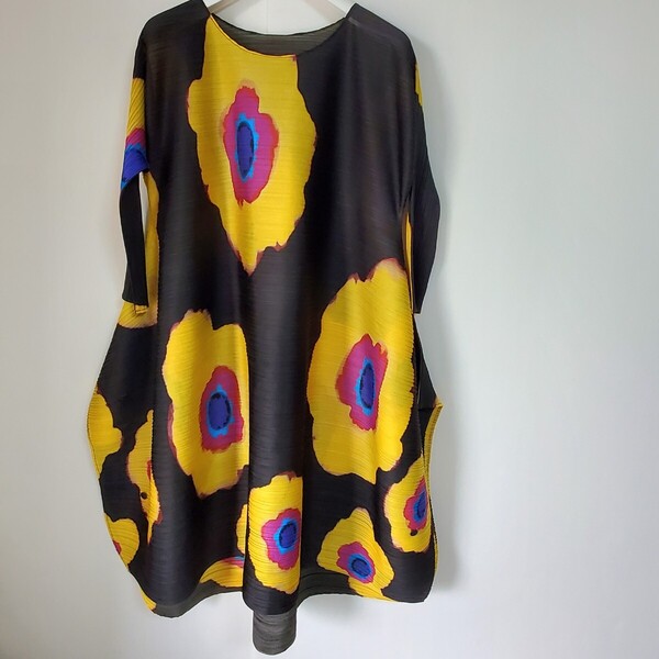イッセイミヤケ ISSEY MIYAKE ワンピース サイズ3 プリーツプリーズ PLEATS PLEASE JH554