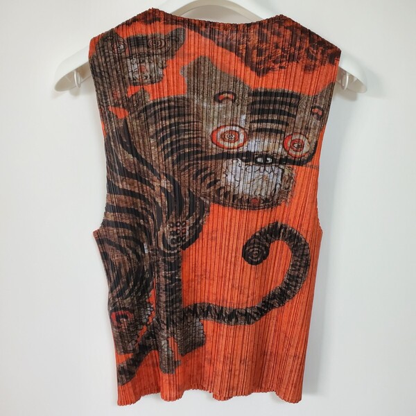 イッセイミヤケ ISSEY MIYAKE ベスト サイズ3 プリーツプリーズ PLEATS PLEASE PP83 JE750