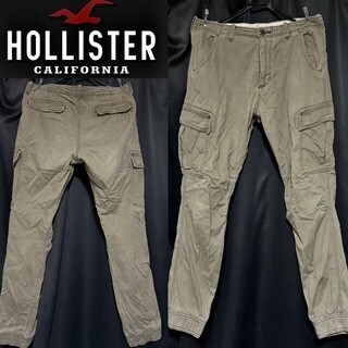即落送料無料 HOLLISTER ホリスター カーゴ ジョガー パンツ 34 アメカジ ワーク ミリタリー ストリート アウトドア 海外ブランド セレクト