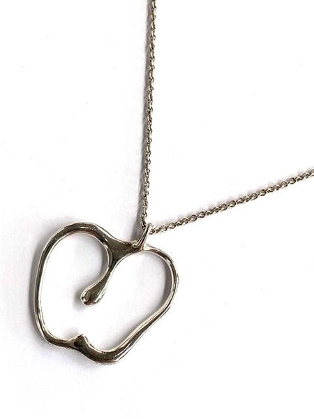 【即決/76cm】 TIFFANY&Co. ティファニー SV925 アップルモチーフ ペンダントトップ ロングネックレス エルサペレッティ シルバー 8.9g