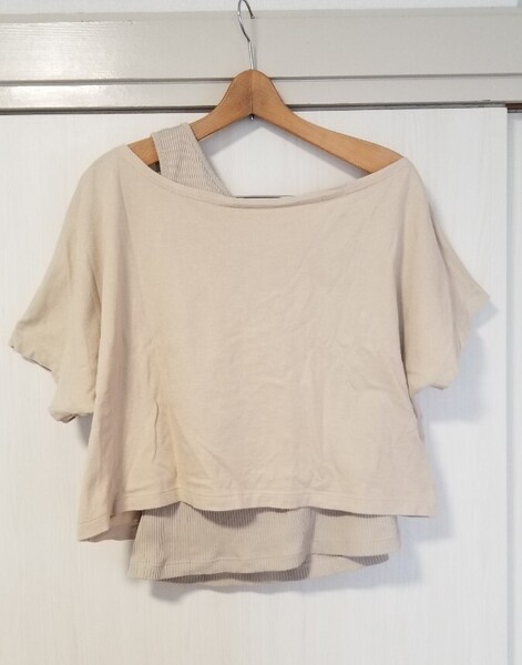 AZUL by MOUSSY コットン100% トップス 半袖 タンクトップ Tシャツ セット ベージュ Mサイズ カットソー 綿