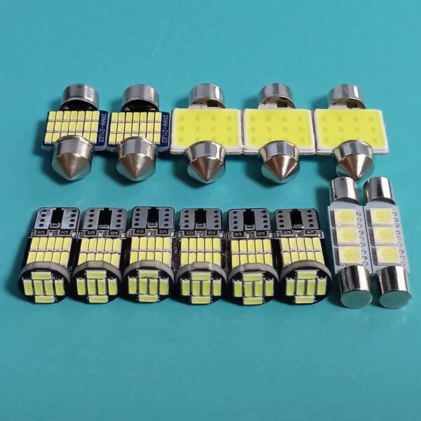 超爆光!CV1W 新型 デリカ D:5 T10 LED ルームランプ 13点セット ホワイト ミツビシ /26/t31/t28/f3
