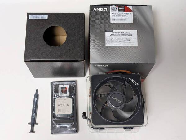 AMD Ryzen 7 3700X BOX 中古 CPUクーラー未使用 グリスつき