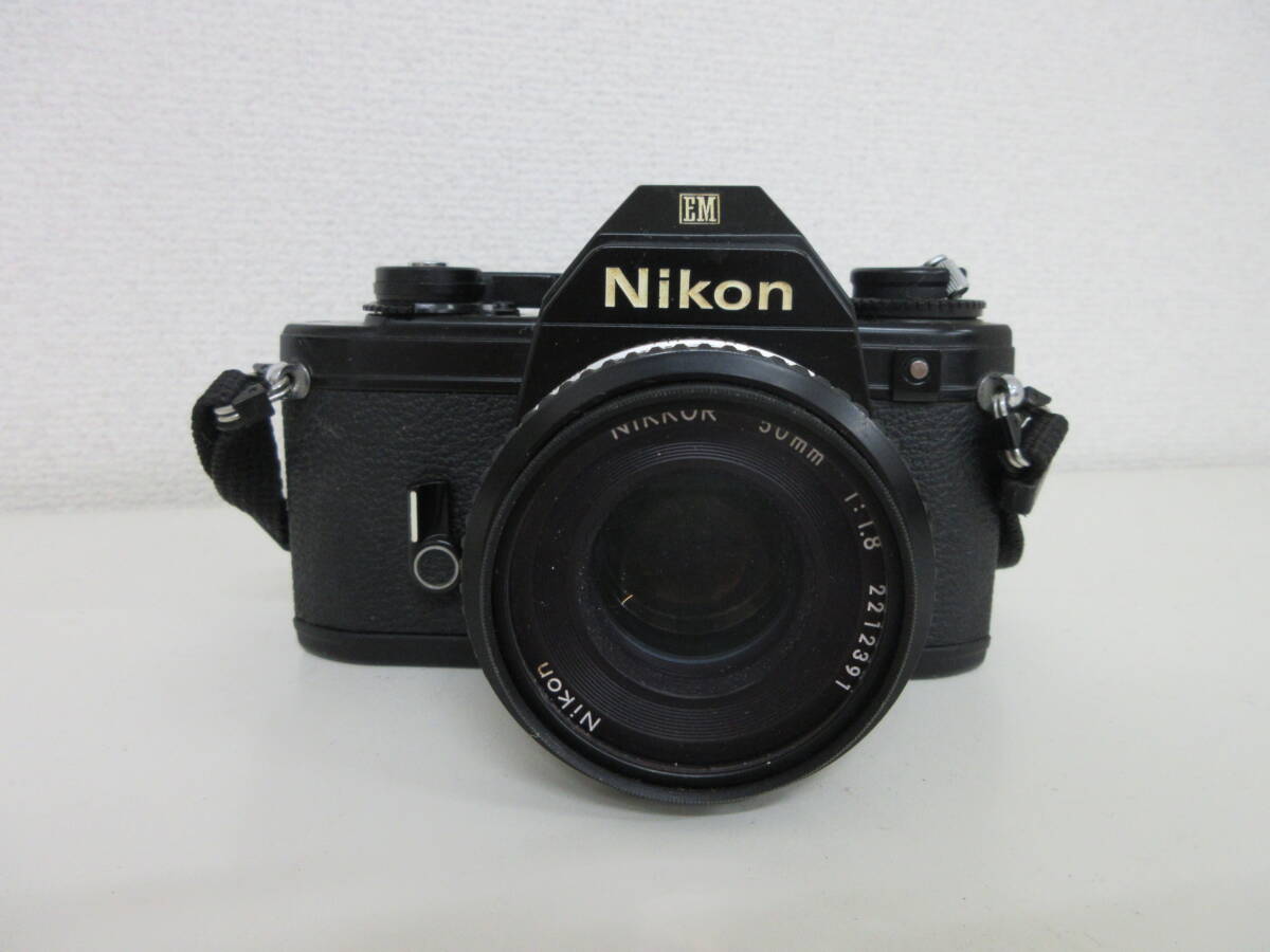 【中古】Nikon EM + 50mm F1.4 レンズ付き 動作品 Yahoo!オークション -「nikon em 中古」の落札相場・落札価格