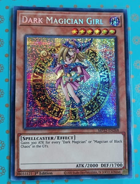 遊戯王 英語版 1st ブラック・マジシャン・ガール プリズマティックシークレットレア プリシク ブラックマジシャンガール 海外版
