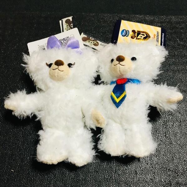 ディズニー ランド リゾート ユニベアシティ ホイップ パフィー ぬいぐるみ マスコット キーホルダー 非売品 特典 ノベルティ プライズ