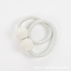 新品 カーテンタッセル 白色 姫系 可愛 純潔 人気 高級感 セット(2個)