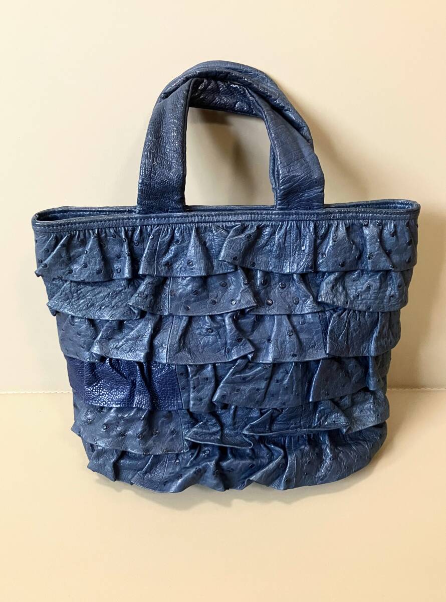 美品 ZAO ザオ 本革 オーストリッチ トートバッグ ハンドバッグ リボン Yahoo!オークション -「zao バッグ」(オーストリッチ) (皮革製