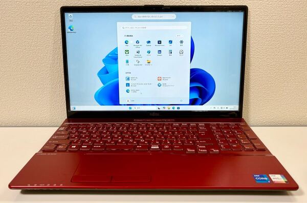 富士通 LIFEBOOK AH53/F3 FMVA53F3R Core i7 1195G7 4コア/8GB/SSD512GB/BD/FHD/Win11/中古美品