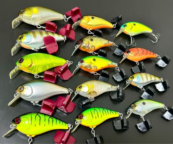 【美品/送料無料】 ジャッカル 飛鳥70 60 55 14個セット (クランクベイト アスカ