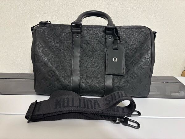 ルイヴィトン LOUIS VUITTON 黒 モノグラム ショルダーバッグ 2WAY キーポル・バンドリエール 35 M22765