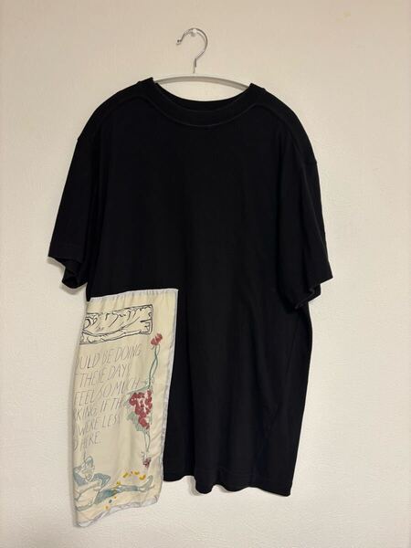 Dior×RAYMOND PETTIBON19AW「Crew Neck Short Sleeve Tee With Silk Patch」 ブラック サイズ:L