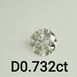 天然ダイヤモンドルース 裸石 D0.732ct M SI2 VERY GOOD 中央宝石研究所ソーティング付き