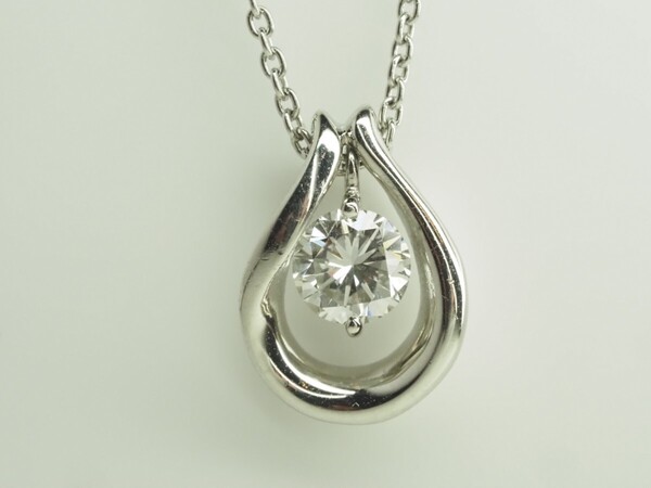 ●STAR JEWELRY スタージュエリー 極上良質天然ダイヤモンドネックレス Pt950/850 プラチナ D0.20ct