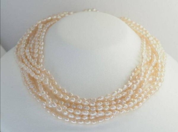 田崎真珠 TASAKI タサキ 豪華な4連ロングパールネックレス K14WG 80cm