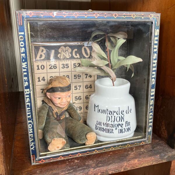 【ANTIQUES】ビスケット缶 ディスプレイケース LOOSE-WILES BISCUIT 店舗什器 アンティーク 古着 US 店舗什器 古道 vintage