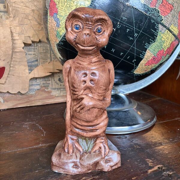【vintage】ET オブジェ 置き物 石膏 フィギュア 映画 80s 店舗什器 antiques アンティーク 古着 US 店舗什器 古道具 vintage