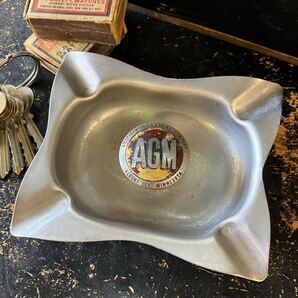 【vintage】AGM アッシュトレイ 灰皿 小物入れ アドバタイジング 店舗什器 antiques アンティーク 古着 US 店舗什器 古道具 vintage