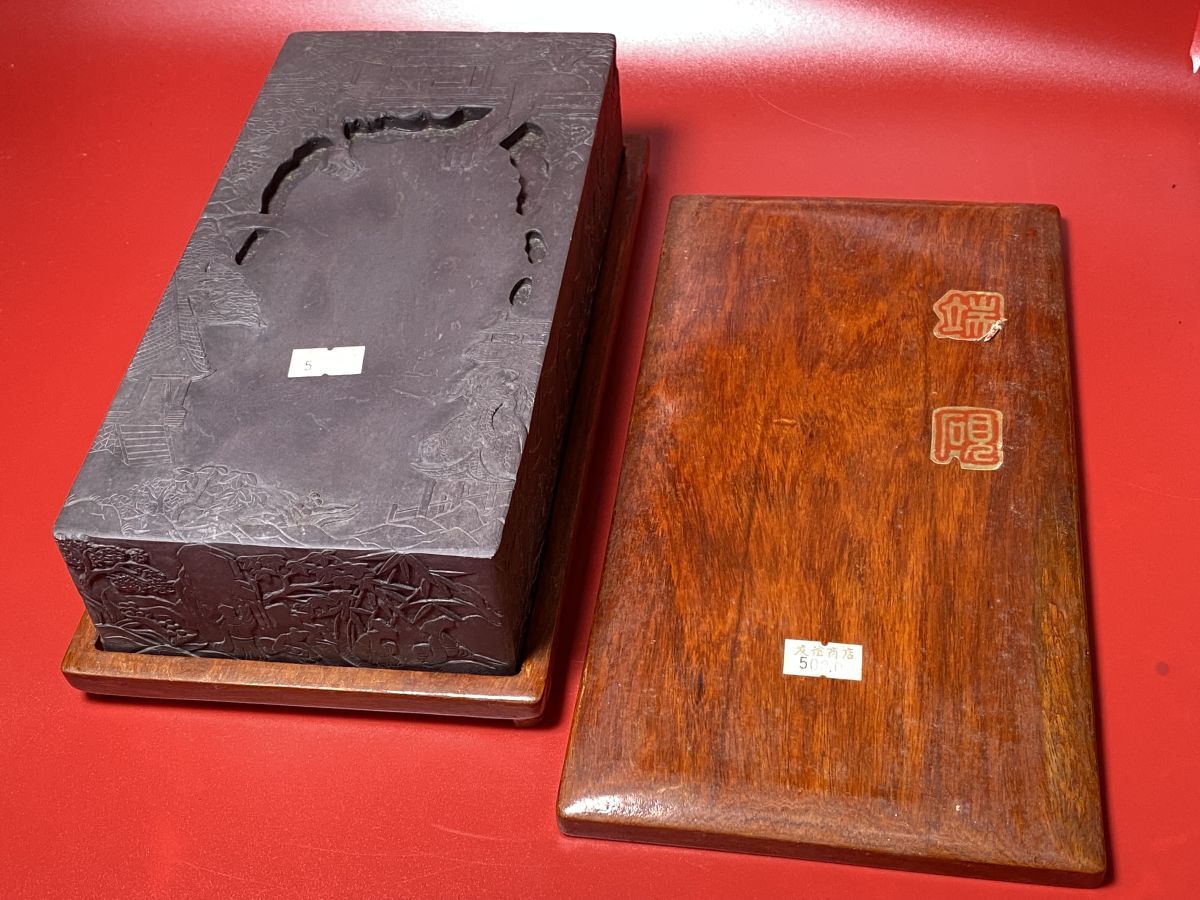 【アンティーク】蘭亭古硯 中国 工芸品 書道具 ビンテージ 昭和レトロ 彫刻 Yahoo!オークション -「蘭亭硯」の落札相場・落札価格