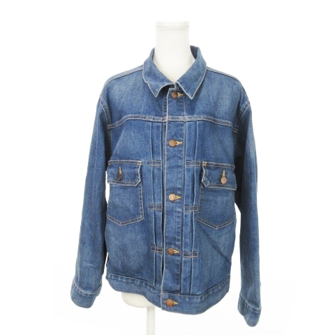 美品☆ 23区 デニムジャケット Gジャン 46 大きいサイズ インディゴ Yahoo!オークション -「デニムジャケット」(女性用) (23区)の
