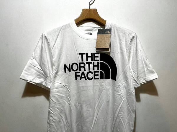 送料無料 即決 新品 正規品 USA限定 The North Face ノースフェイス US-L ハーフドームロゴプリント 半袖Tシャツ ホワイト 白色