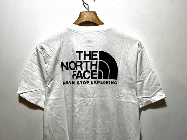 即決 送料無料 新品 正規品 USA限定 The North Face ノースフェイス 【US-M】 バックプリント ロゴ 半袖Tシャツ ホワイト
