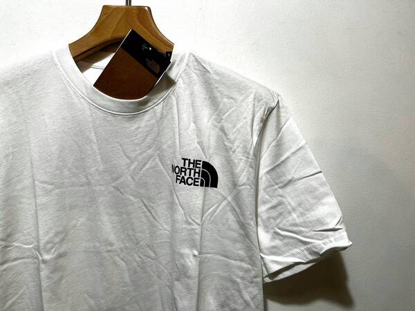 即決 送料無料 新品 正規品 USA限定 The North Face ノースフェイス 【US-M】 バックプリント ロゴ 半袖Tシャツ ホワイト 白色