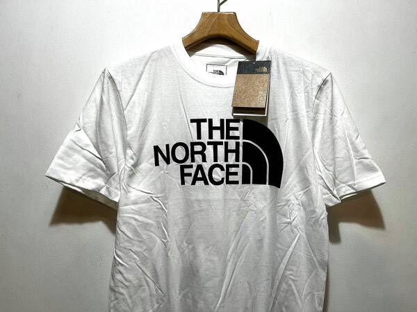 送料無料即決 新品 正規品 USA限定 The North Face ノースフェイス US-XL ハーフドームロゴプリント 半袖Tシャツ WHITE 白色