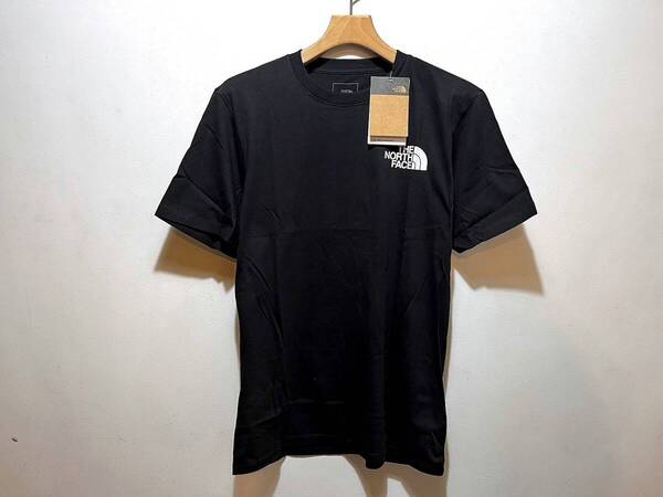 送料無料 即決 新品 正規品 USA限定 The North Face ノースフェイス US-S バックプリント ロゴ 半袖Tシャツ BLACK 黒色 Throwback Tee