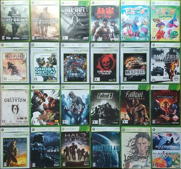 Xbox 360ソフト24本(実質25本)セット あつまれ!ピニャータ アサシンクリード 他 分売不可 後方互換対応