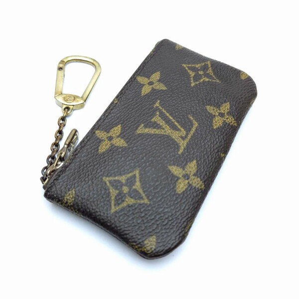 キーケース ポシェットクレ LOUISVUITTON モノグラム コインケース 小銭入れ ルイヴィトン メモB4-9