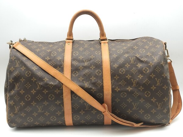 LOUIS VUITTON キーポルバンドリエール55 モノグラム M41414 ボストンバッグ ブラウン キーポル バッグ ルイヴィトン 送料無料