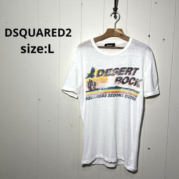 ディースクエアード DSQUARED2 Tシャツ メンズ L イタリア製 半袖