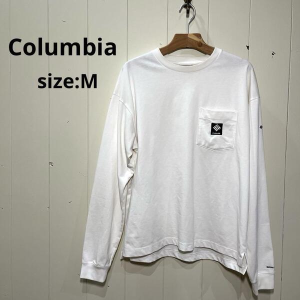 COLUMBIA コロンビア Tシャツ ロマビスタロングスリーブクルー ホワイト