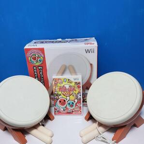 送料無料☆ 動作品 太鼓の達人 Wii 本体箱付きとタタコンの2個セット!