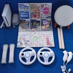 Wii 太鼓の達人ごうか版 Wiiパーティ マリオカート ジャストダンス 音ゲー任天堂 送料無料 動作品 タタコン ヌンチャク wiiリモコン