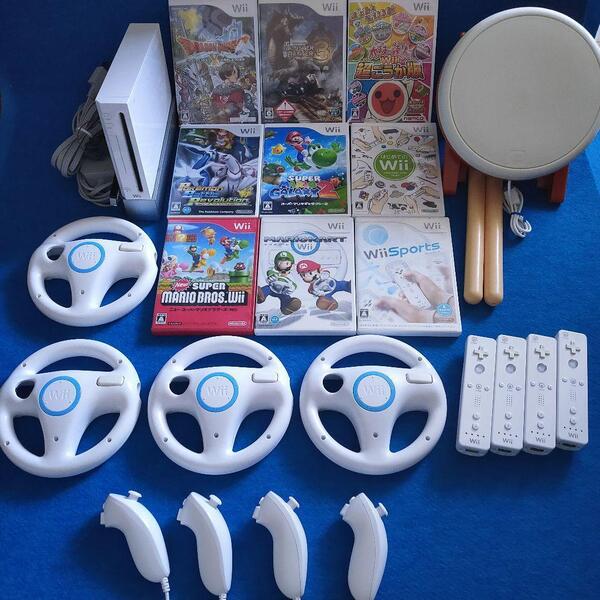 太鼓の達人超豪華版 マリオカート ポケモン タタコン wiiリモコン wiiハンドル 任天堂 送料無料 ヌンチャク wii本体