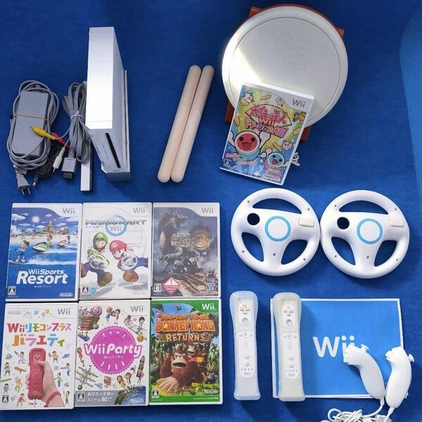 任天堂WiiモーションプラスマリオカートWii ドンキーコング 太鼓の達人 wiiハンドル wiiリモコン