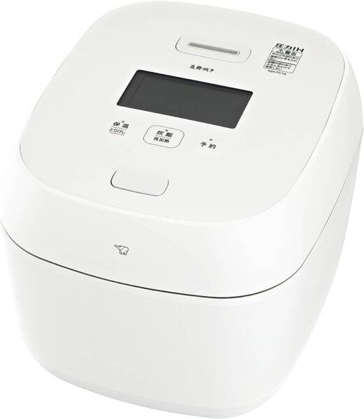 象印 NW-FC18-WZ 炊飯器 10合 炎舞炊き フラッグシップ 圧力IHタイプ 日本製 お手入れ点数2点 絹白 1年保証付 未使用展示品 送料無料